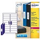 Avery Filing Labels Laser for Ring Binder 18 per Sheet 100x30mm Ref L7172-25 [450 Labels]