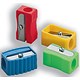 Dahle Pencil Sharpener Plastic for Max. Diameter 8mm Single Hole Assorted Ref 53440 [Pack 10]