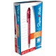 Paper Mate Flexgrip Retractable Ball Pen Medium 1.0mm Tip 0.5mm Line Red Ref S0190413 [Pack 12]