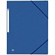 Elba Folder Elasticated 3-Flap 500gsm for 300 Sheets A4-Foolscap Blue Ref 43198031 [Pack 10]