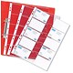 Elba Business Card Pocket Multipunched PVC for 20 Cards A4 Clear Ref 01806081 [Pack 10]