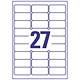 Avery Anti-Tamper Labels Laser 27TV 63.5x29.6mm Ref L6114-20 [540 Labels]