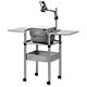 Nobo OHP Trolley Capacity 30kg plus 2 Side Shelves Core W520xD520mm Max.W1140xD520xH865mm Ref 1900787