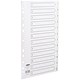 Concord White Index Polypropylene 120 Micron Europunched 1-12 A4 Ref 64201