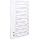 Concord White Index Polypropylene 120 Micron Europunched 1-10 A4 Ref 64101
