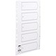 Concord White Index Polypropylene 120 Micron Europunched 1-5 A4 Ref 64001