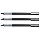 Pentel Line Style Ball Pen Slimline Stainless Steel Grip Black 0.8mm Tip 0.4mm Line Ref BK708A [Pack 12]