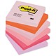 Post-It Warm Pastel Notes Pad of 100 Sheets 76x76mm Rainbow Ref 654FL [Pack 12]