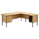 Trexus Traditional 1800 Return Desk Right-hand Filer W1800xD1795xH725mm Oak