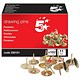5 Star Office Brassed Drawing Pins of 11mm Head Diameter [Pack 150]