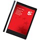 5 Star Office Project Flat File Lightweight Polypropylene with Indexing Strip A4 Black [Pack 5]