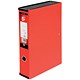 5 Star Office Box File Lock Spring with Finger Pull and Catch 70mm Spine Foolscap Red [Pack 5]