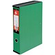5 Star Office Box File Lock Spring with Finger Pull and Catch 70mm Spine Foolscap Green [Pack 5]