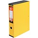 5 Star Office Box File Lock Spring with Finger Pull and Catch 70mm Spine Foolscap Yellow [Pack 5]
