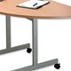 Sonix Table Folding-top Mobile Semicircular 25mm Top W1600xD800xH735mm Beech