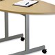 Sonix Table Folding-top Mobile Semicircular 25mm Top W1600xD800xH735mm Oak