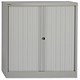Image of Bisley Tambour Cupboard Steel Side-opening H1016mm Grey Ref AST40W-73