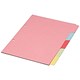 Concord Subject Dividers 230 Micron 5-Part A5 Ref 70599/J5 [Pack 20]