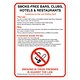 Stewart Superior No Smoking Information Poster PVC Self-Adhesive Vinyl A3 Ref SCPO001