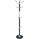 Alba Chromy Hat and Coat Stand Tubular Steel with Umbrella Holder 4 Hooks 6 Pegs H1770mm Ref PMCLAS