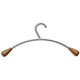 Alba Coat Hangers Wooden for Garment Rack and Coat Stand Ref PMCIN [Pack 3]
