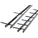 GBC Desktop Velobinder Binding Strips 25mm 4 Prongs Bind 200 Sheets A4 Black Ref 9741635 [Pack 25]