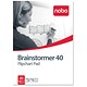 Nobo Brainstormer Flipchart Pad Perforated 40 Sheets A1 Feint Lined Ref 34633719 [Pack 5]