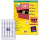 Avery Mini Labels Laser 65 per Sheet 38.1x21.2mm Gold Ref L7680-25 [1625 Labels]