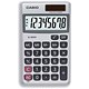 Casio Calculator Handheld Battery Solar-power 8 Digit 3 Key Memory Wallet 70x117x8mm Ref SL300SV