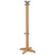 Acorn Laser Hat and Coat Stand with Umbrella Ring and Grey Hooks H1524mm Oak Ref 355151