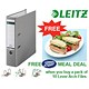 Leitz Lever Arch File Plastic 80mm A4 Grey Ref 1010-85 [Pack 10 and Meal Voucher] Jul-Sep 2008