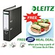 Leitz Lever Arch File Plastic 80mm A4 Black Ref 1010-95 [Pack 10 and Meal Voucher] Jul-Sep 2008