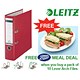 Leitz Lever Arch File Plastic 80mm A4 Red Ref 1010-25 [Pack 10 and Meal Voucher] Jul-Sep 2008