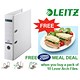 Leitz Lever Arch File Plastic 80mm A4 White Ref 1010-01 [Pack 10 and Meal Voucher] Jul-Sep 2008