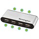 Kensington Desktop Hub USB 1.1 and 2.0 Weighted Base and Power-adaptor 7 Port Ref 1500100