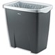 Fellowes Office Suites Waste Bin Basket 26.5 Litres Black-Grey Ref 8032401
