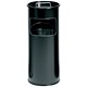 Smead Ashtray Waste Bin with 1.5 Kilos of Silver Sand 17 Litre Black Ref A2926269