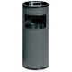 Smead Ashtray Waste Bin with 1.5 Kilos of Silver Sand 17 Litre Anthracite Ref A29262691