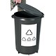 Smead Bin Circular with Handles D425xH520mm 40 Litres Black Ref S10519221