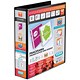 Emgee Presentation Ring Binder PVC 4 D-Ring 50mm Capacity A4 Black Ref 560333 [Pack 4]