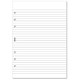 Filofax Refill Insert Ruled Notepad A5 White Ref 342210
