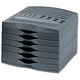 Smead Space Box Drawer Sets with 4 Closed Drawers W235xD310xH387mm Anthracite Ref A68645211