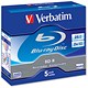 Verbatim Blu-ray BD-R Recordable Disk Write-once Cased Speed 1-2X 25GB Ref 43613 [Pack 5]