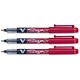Pilot Sign Pen Liquid Ink Soft Medium 2.0mm Tip 0.6mm Line Red Ref SWVSP02 [Pack 12]