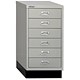 Bisley Multidrawer Cabinet Non-locking 6-Drawer each H83mm W349xD460xH670mm Goose Grey Ref BA3/6