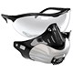 Image of JSP FilterSpec FMP2 Safety Glasses Mask Black 3 Valved Filters Anti-Mist Lens Clear Ref ASG124-121-100