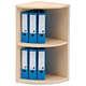 Rotadex Corner Filing Unit 2-Tier for 12 Lever Arch Files D384xH783mm Maple Ref CU16