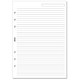 Filofax Refill Insert Ruled Paper 25 Sheets A5 White Ref 343008