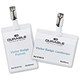 Durable Name Badges Visitors with Rotating Clip 60x90mm Ref 8612 [Pack 5]