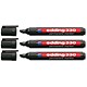 Edding 330 Permanent Marker Chisel Tip 1-5mm Black Ref 330-001 [Pack 10]